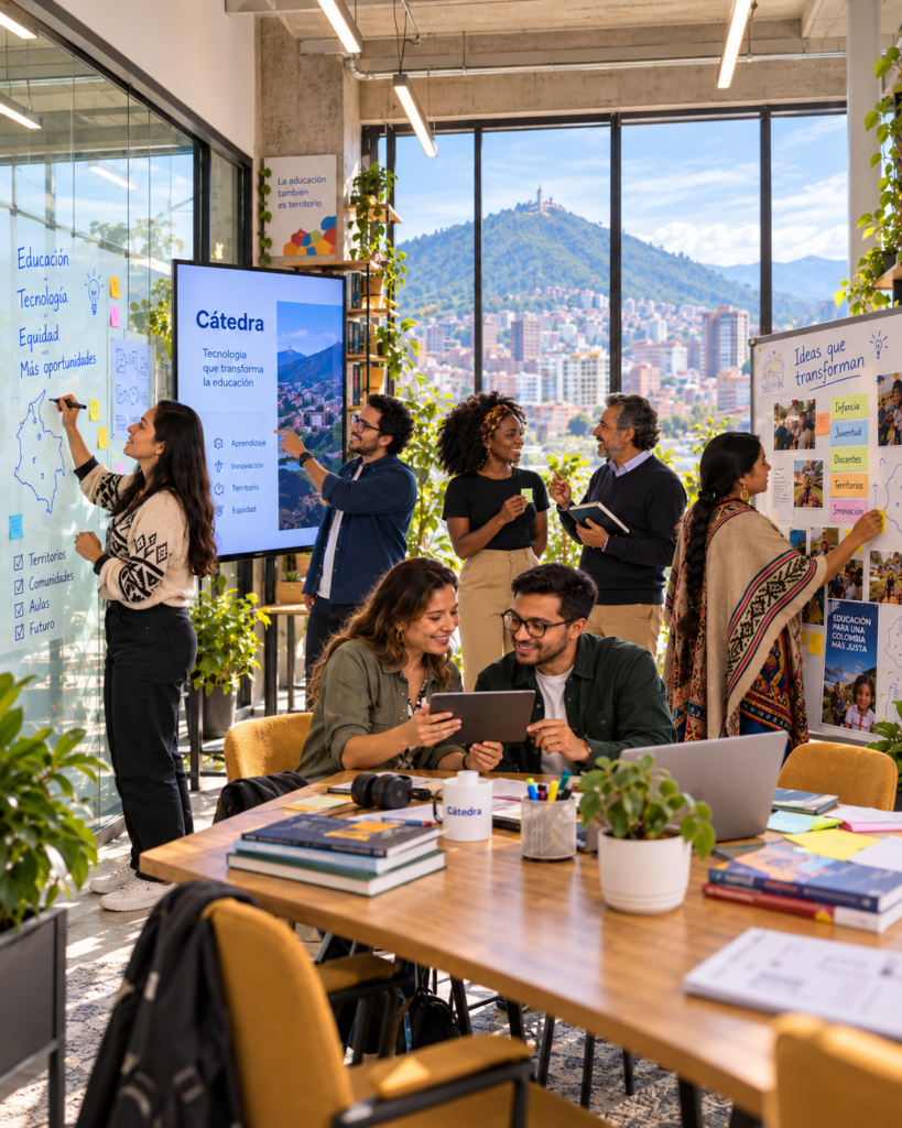 Equipo interdisciplinario de Cátedra trabajando en una solución digital